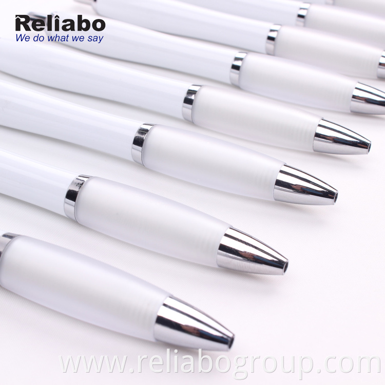 Reliabo Colorful Click Retractable Plastic Advertising Ball Pen With Logo For Promotional